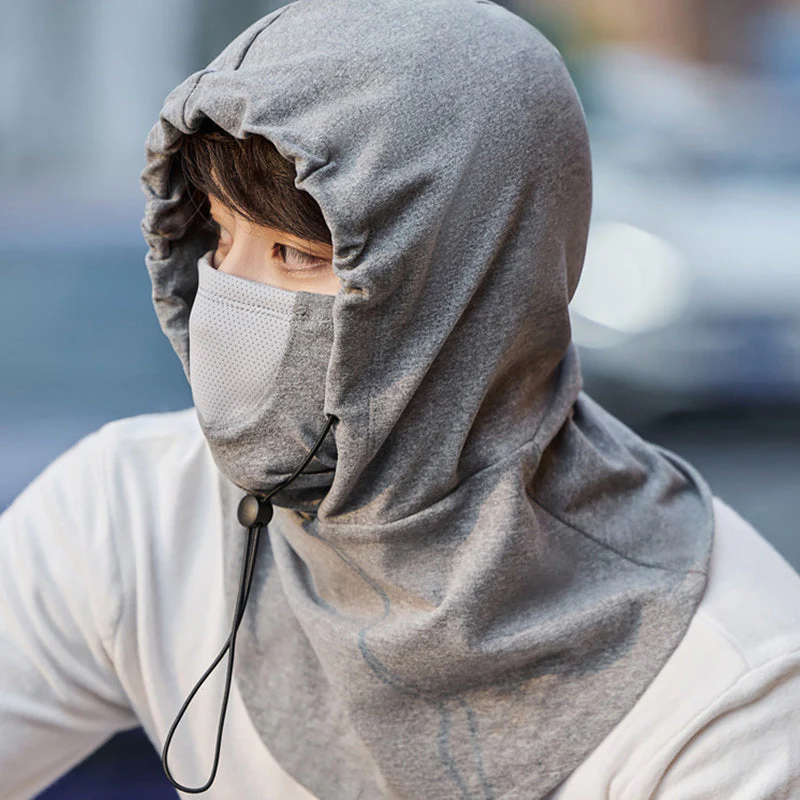 Hooded Face Mask with Neck Warmer for Cycling - Image 12