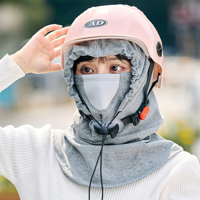 Hooded Face Mask with Neck Warmer for Cycling - Image 14