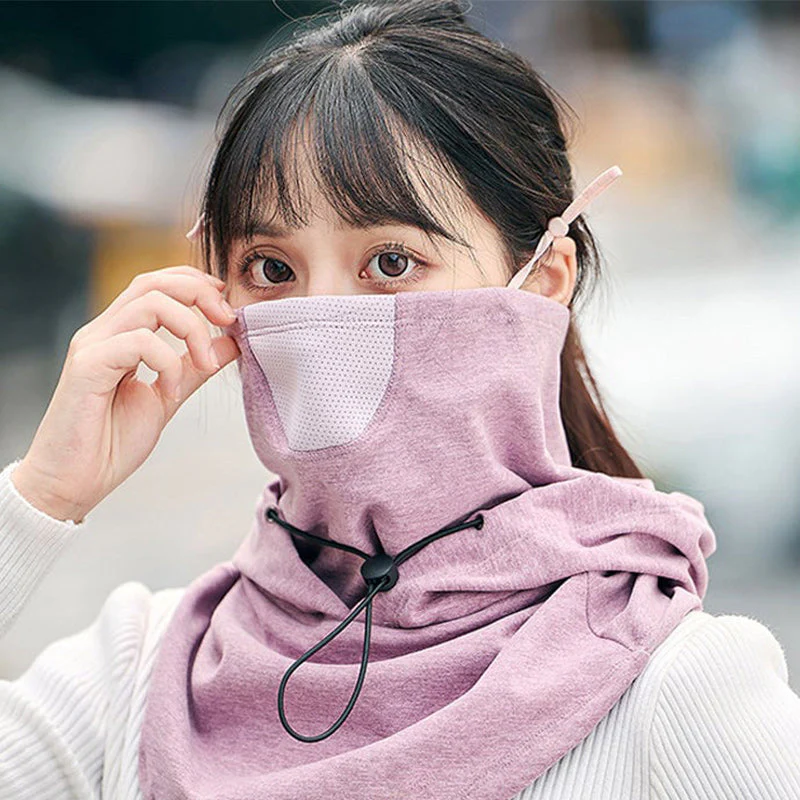 Hooded Face Mask with Neck Warmer for Cycling - Image 5