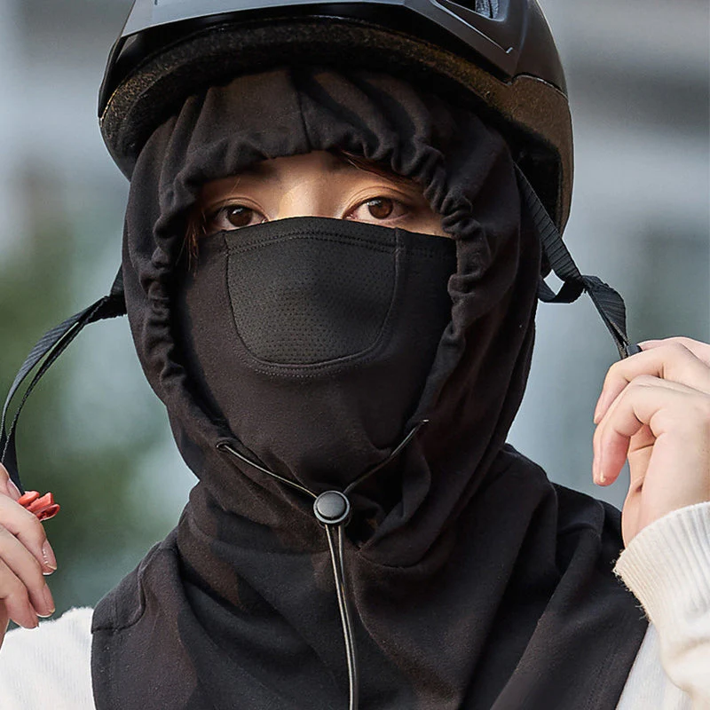 Hooded Face Mask with Neck Warmer for Cycling - Image 6