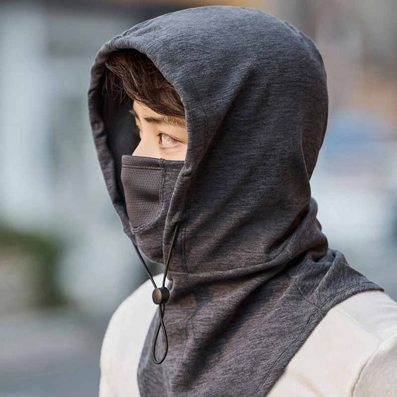 Hooded Face Mask with Neck Warmer for Cycling - Image 9