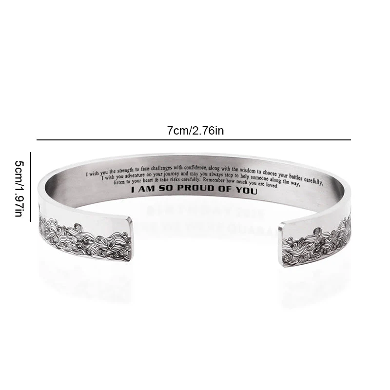 "I AM SO PROUD OF YOU" Wave Bracelet - Image 11