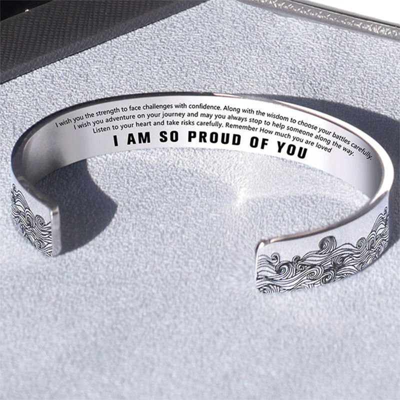 "I AM SO PROUD OF YOU" Wave Bracelet - Image 4