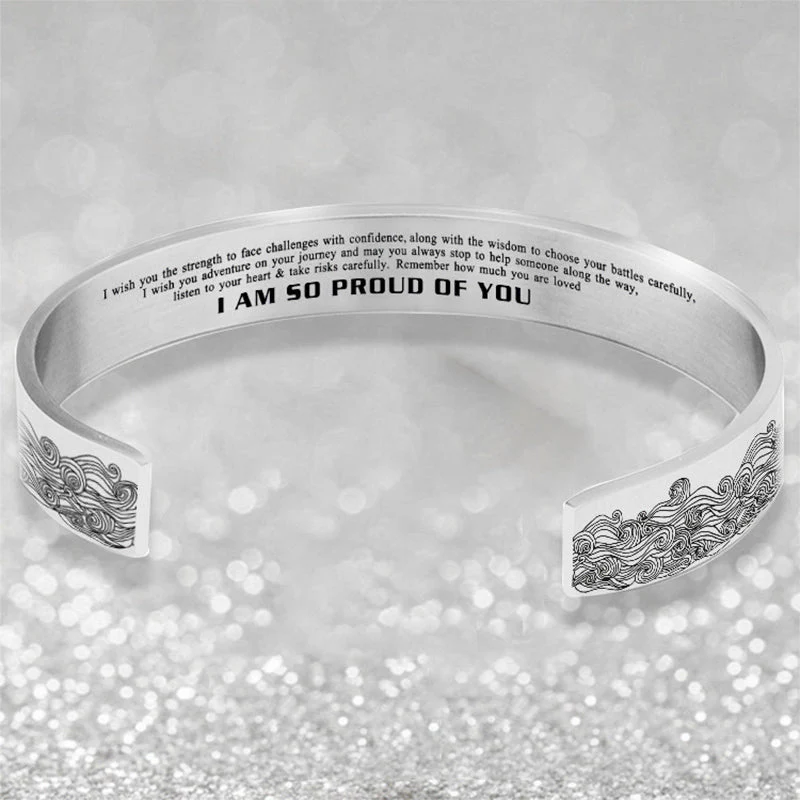 "I AM SO PROUD OF YOU" Wave Bracelet - Image 5