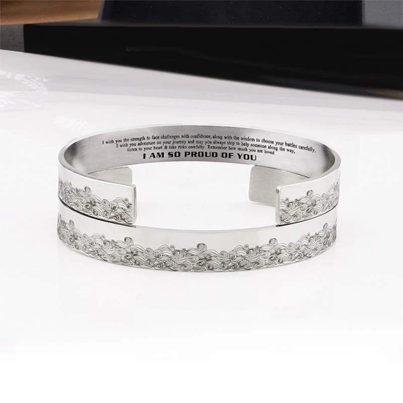 "I AM SO PROUD OF YOU" Wave Bracelet - Image 6