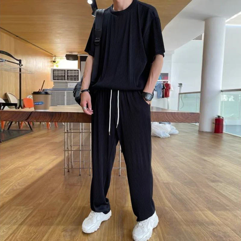 Ice Silk Male Casual Suit - Image 3