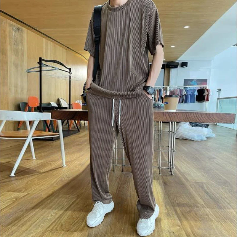 Ice Silk Male Casual Suit - Image 4