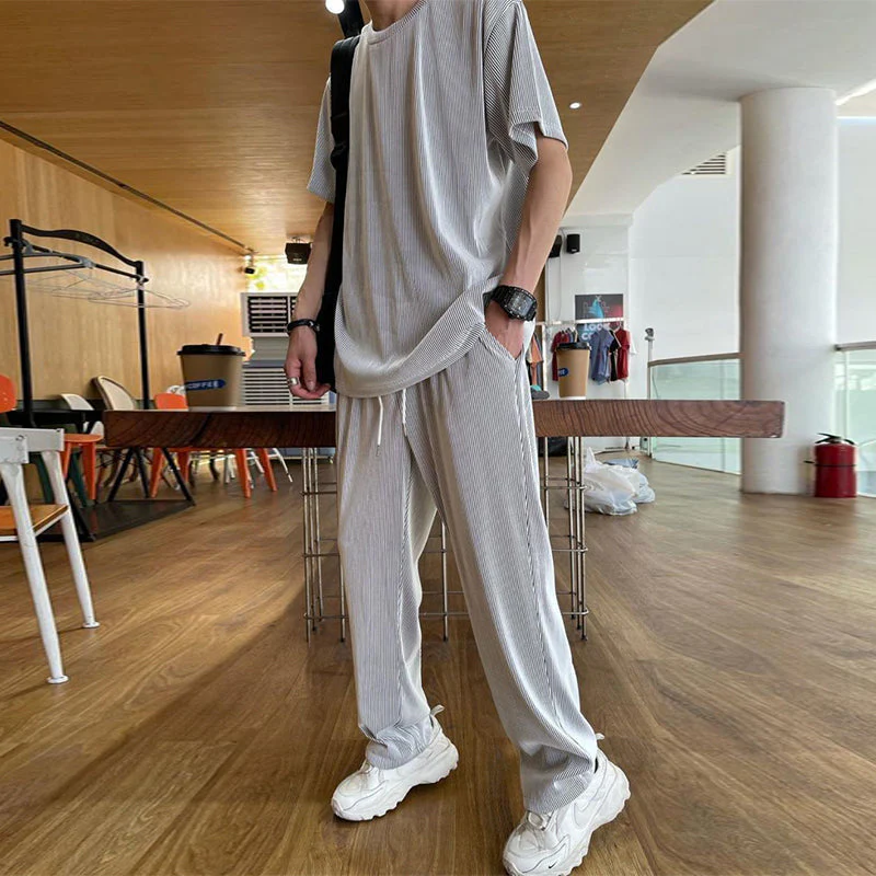 Ice Silk Male Casual Suit - Image 7