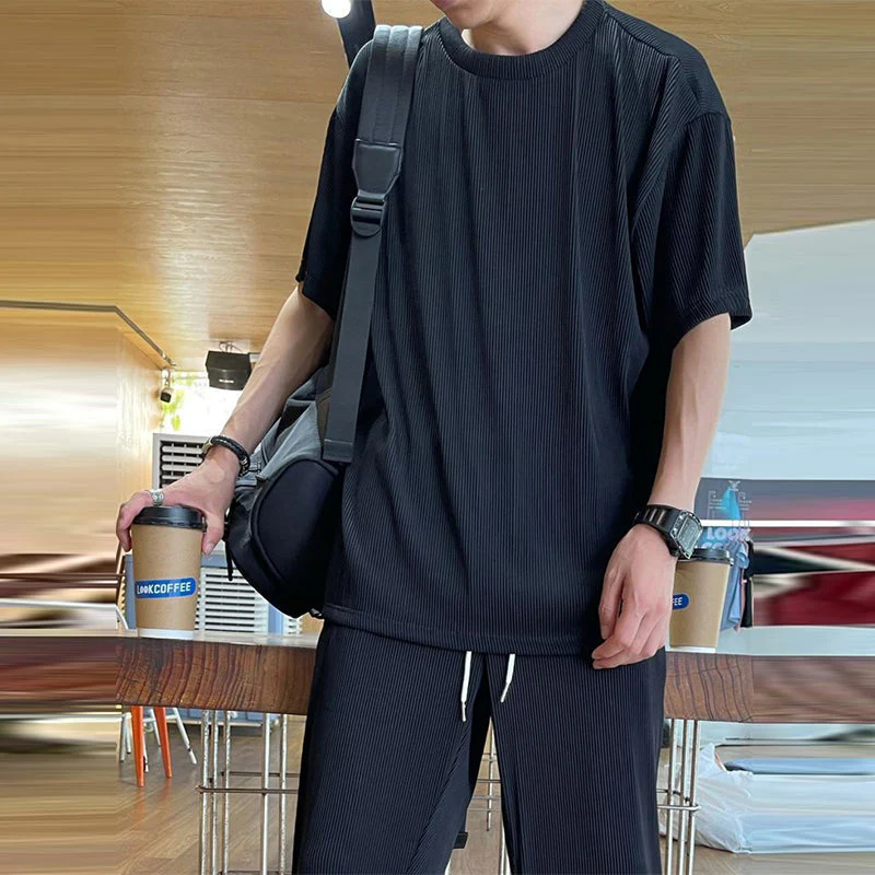 Ice Silk Male Casual Suit - Image 8