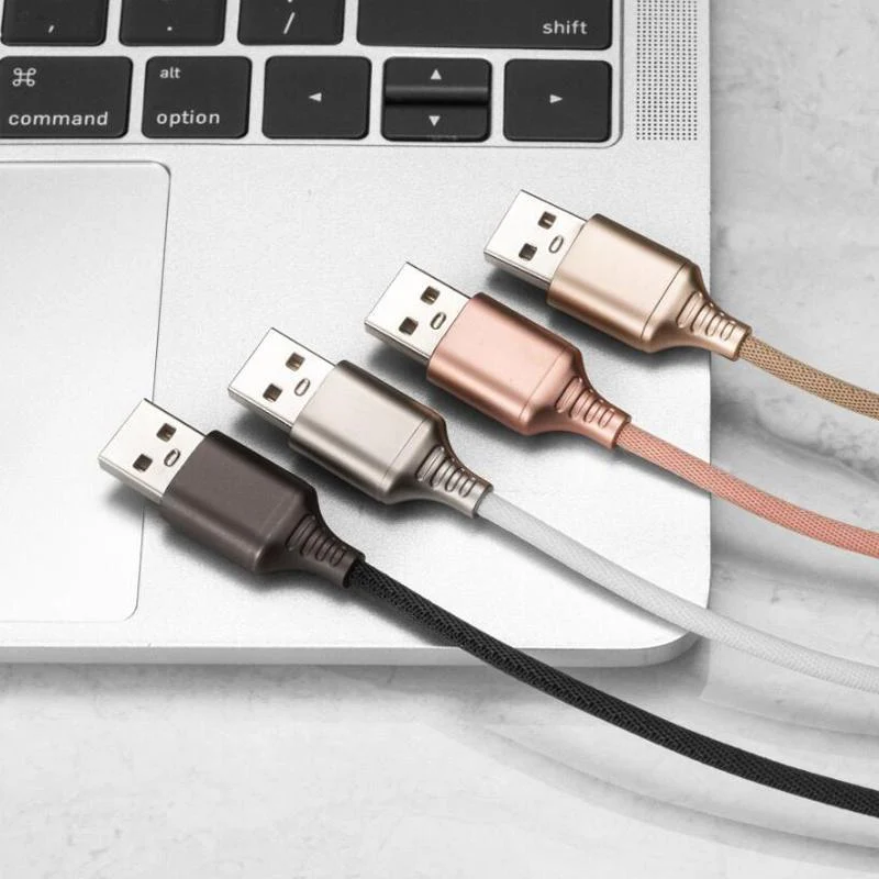 Auto Cut-off Fast Charging Nylon Cable For Android, IOS&Typ C - Image 4