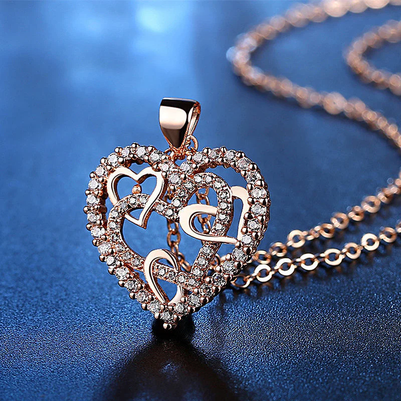 Interlocking Hearts Necklace - Image 11