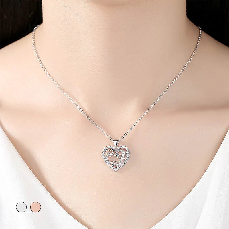 Interlocking Hearts Necklace - Image 2