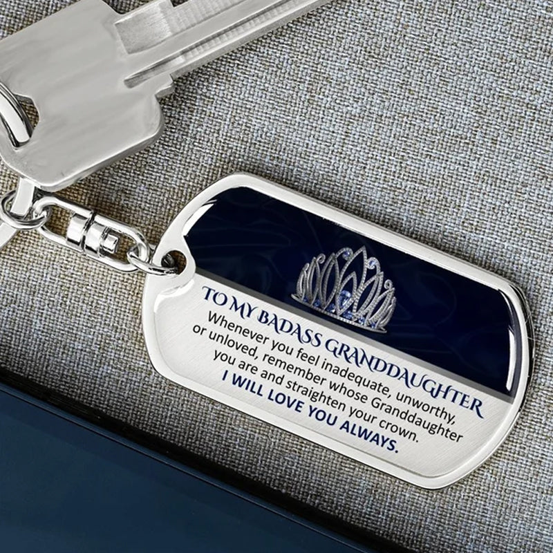 Keepsake for Granddaughter Keychain - Image 10