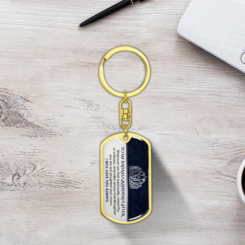 Keepsake for Granddaughter Keychain - Image 3