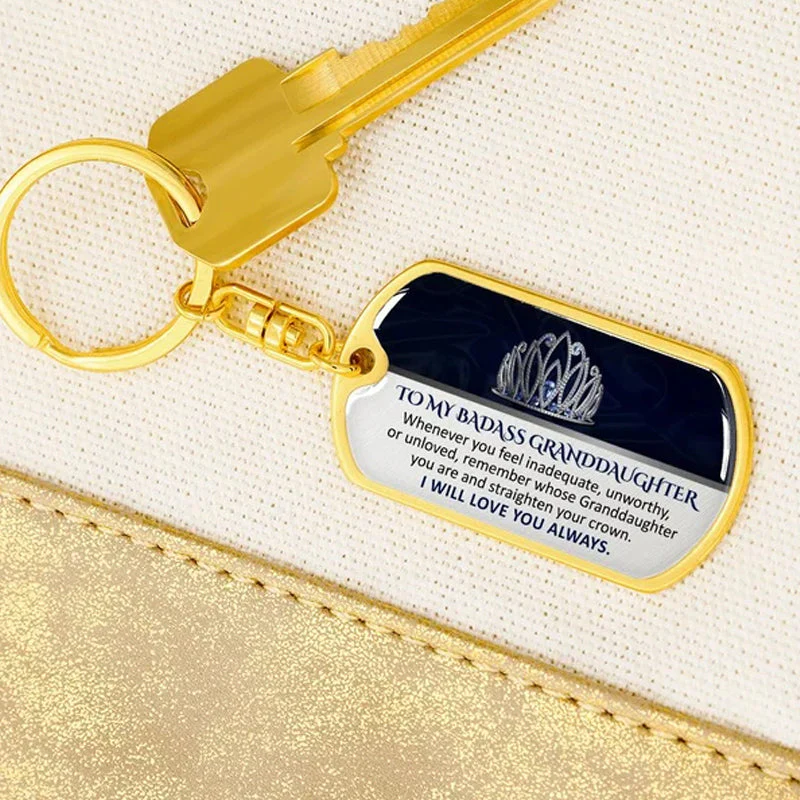 Keepsake for Granddaughter Keychain - Image 4