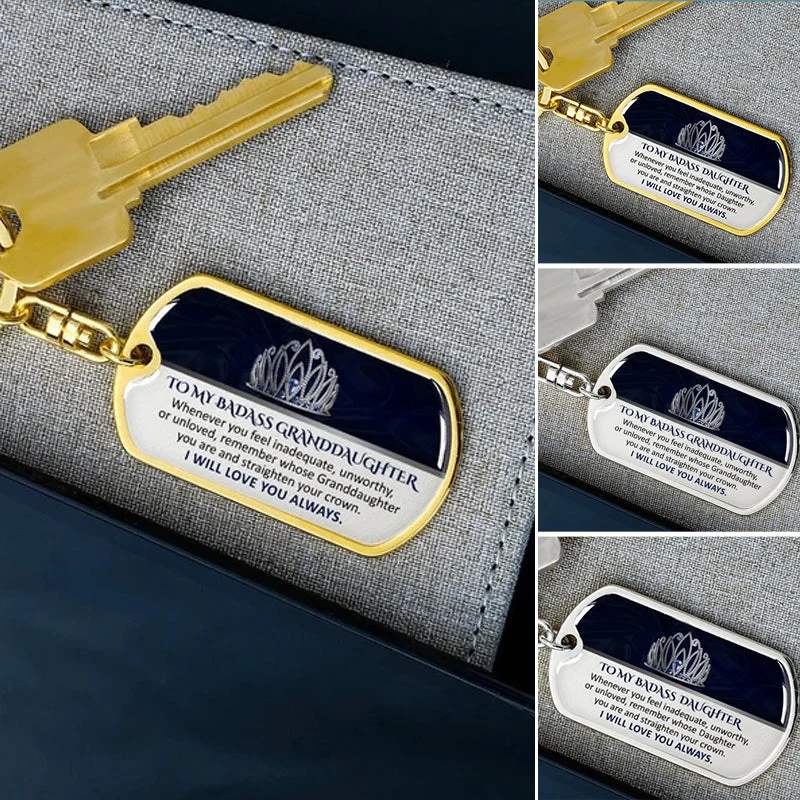 Keepsake for Granddaughter Keychain - Image 7