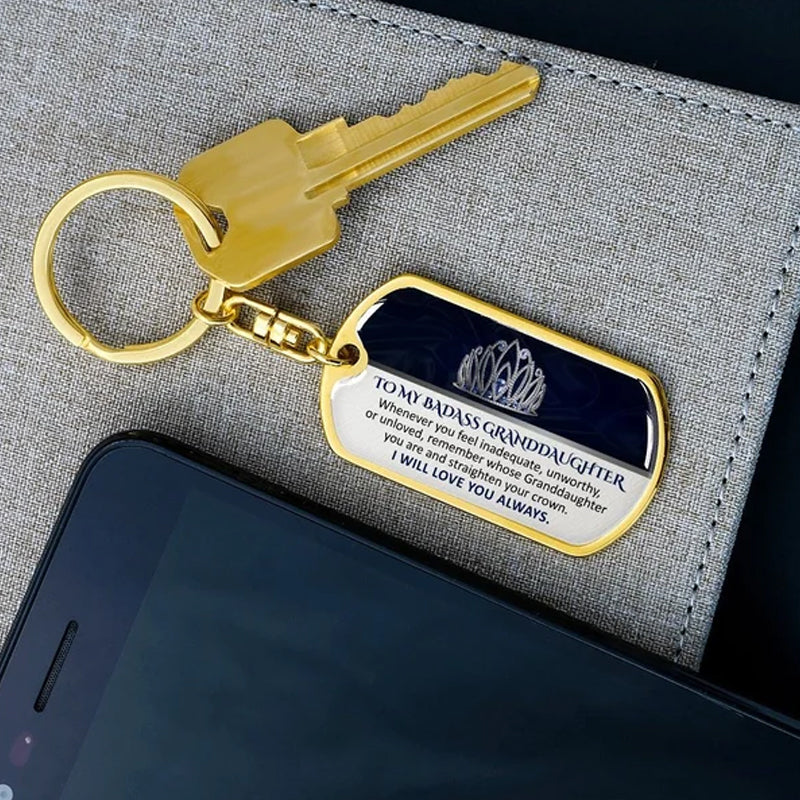 Keepsake for Granddaughter Keychain - Image 8