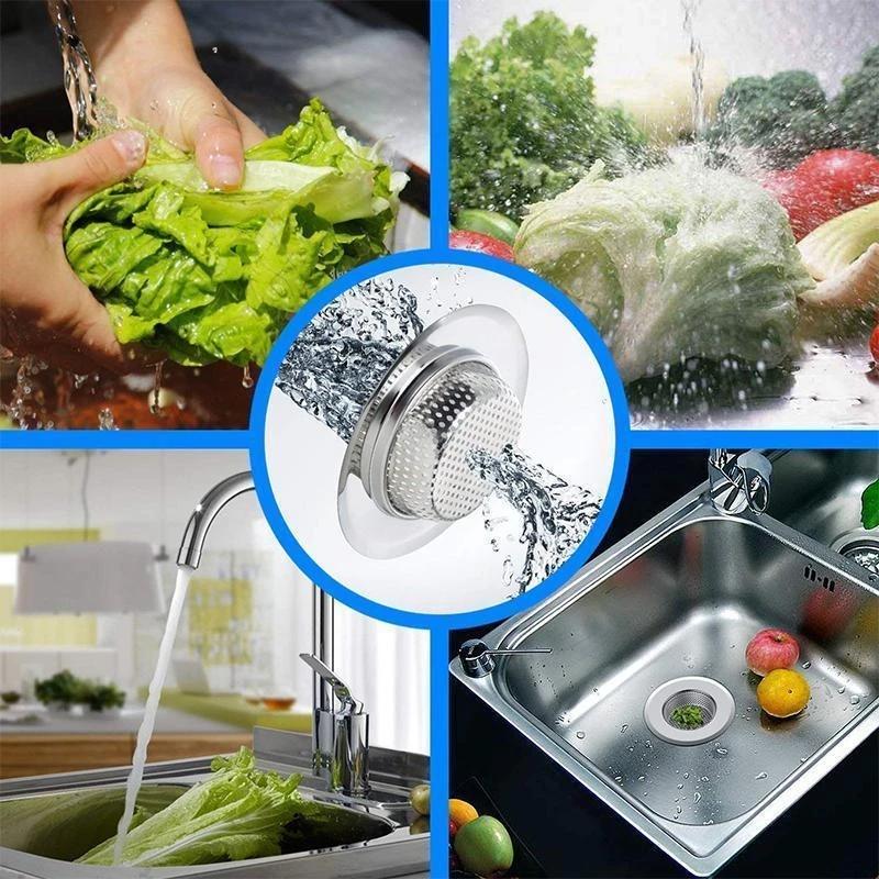 Kitchen Stainless Steel Sink Filters (3 Pieces) - Image 8