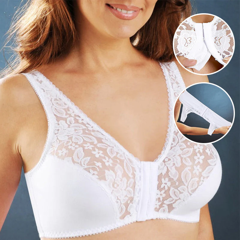 Lace Front Hook Bra - Image 2