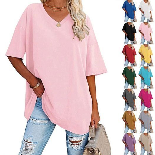 Ladies V-Neck T-Shirt - Image 3