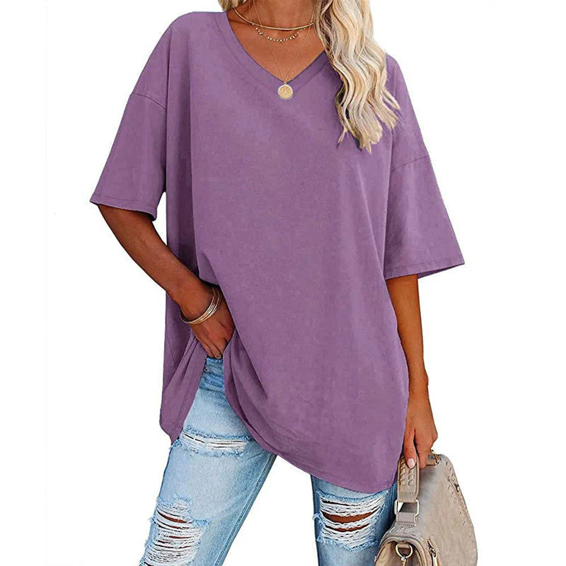 Ladies V-Neck T-Shirt - Image 5