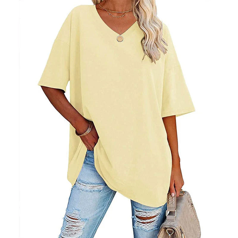 Ladies V-Neck T-Shirt - Image 8