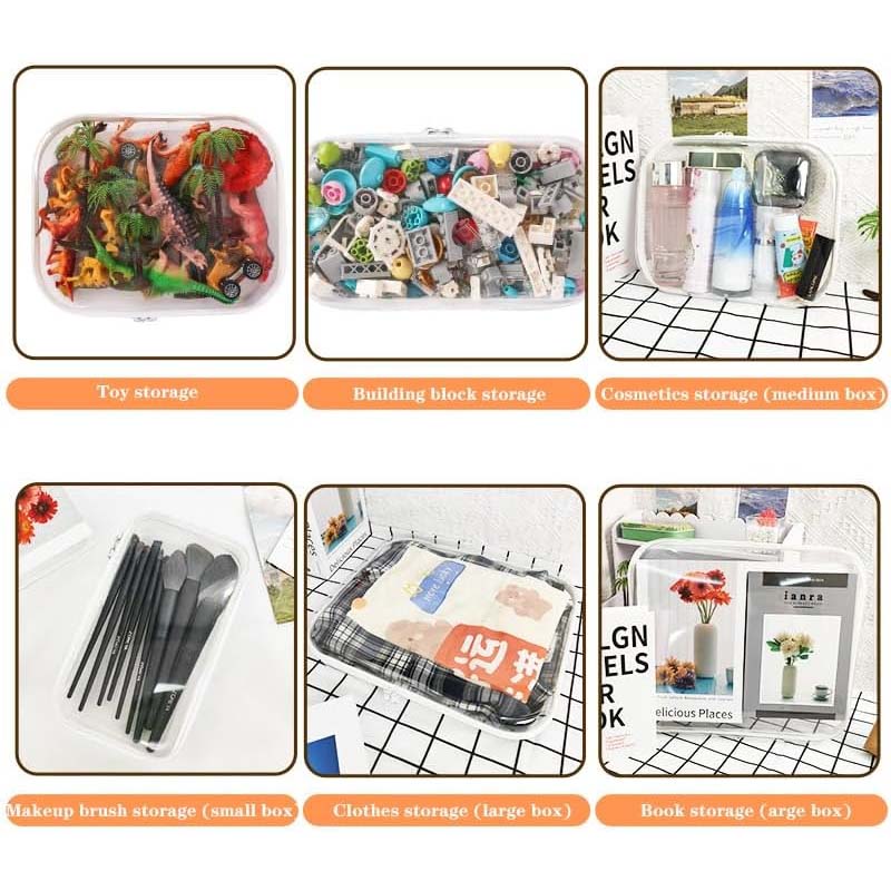 Large Capacity Zipper Storage Box Set - Image 11