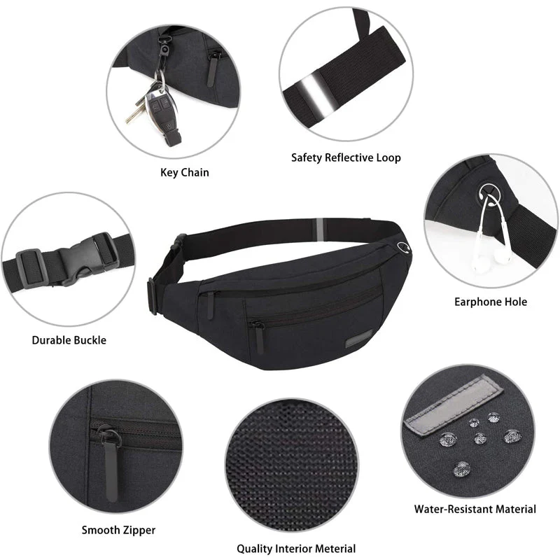 Large Crossbody Fanny Pack Belt Bag - Image 6
