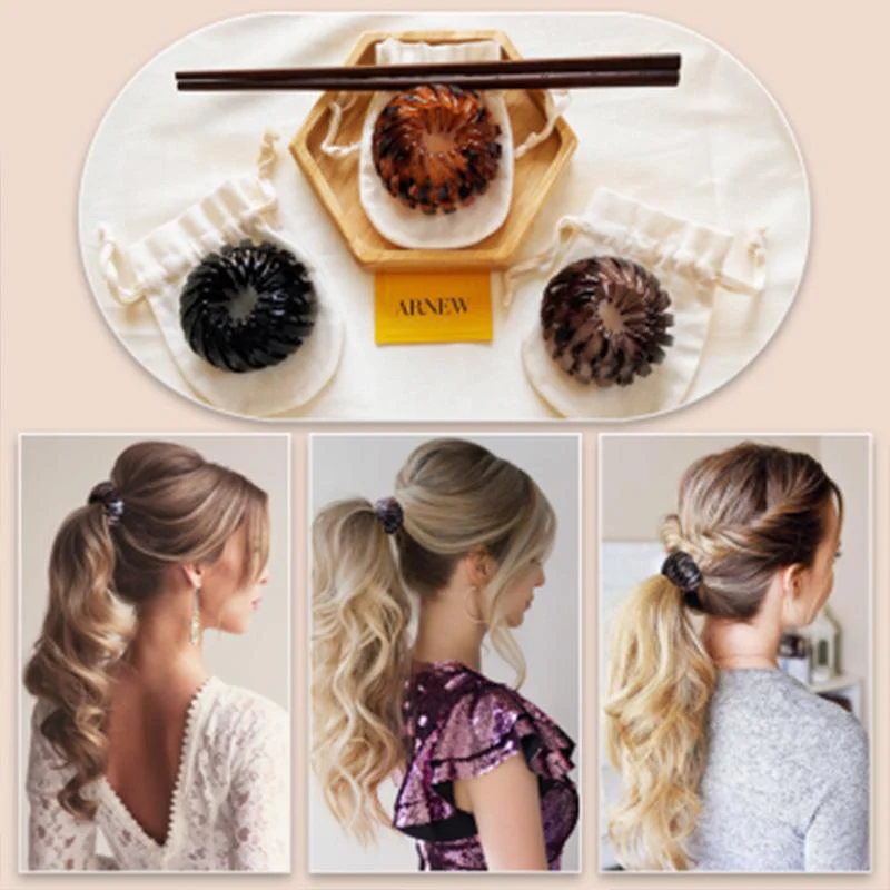 Lazy Bird's Nest Plate Hairpin - Image 6