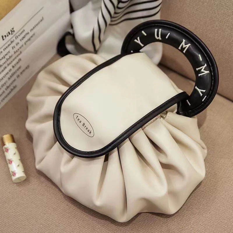 Lazy Drawstring Makeup Fashion Handbag - Image 13