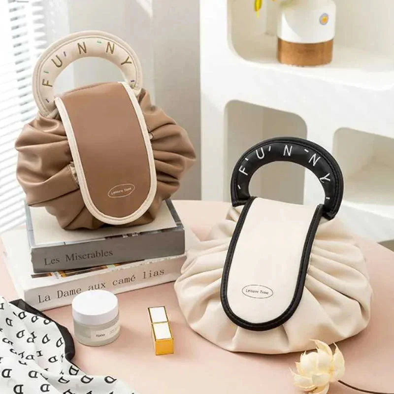Lazy Drawstring Makeup Fashion Handbag - Image 2