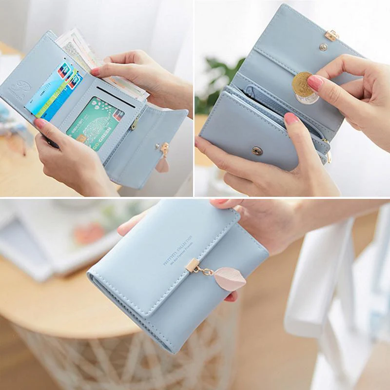 Leaf Tri-fold Short Wallet - Image 10