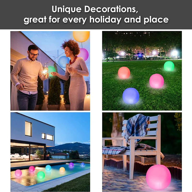 LED Light 16 Colors Luminous Beach Ball - Image 13