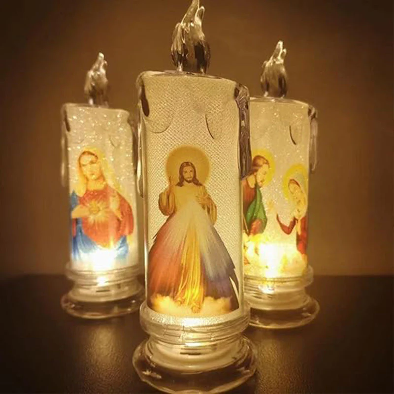 LED prayer flameless candles - Image 4