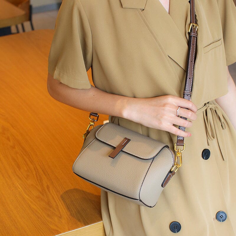Light Luxury Soft Leather Crossbody Bag - Image 11