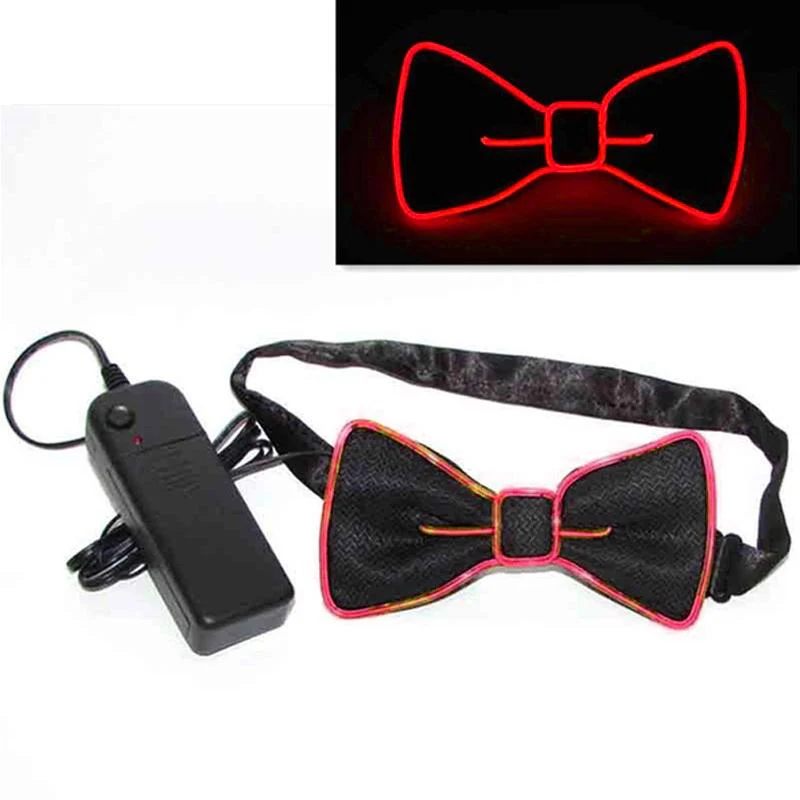 Light Up LED Suspenders Bow Tie - Image 3