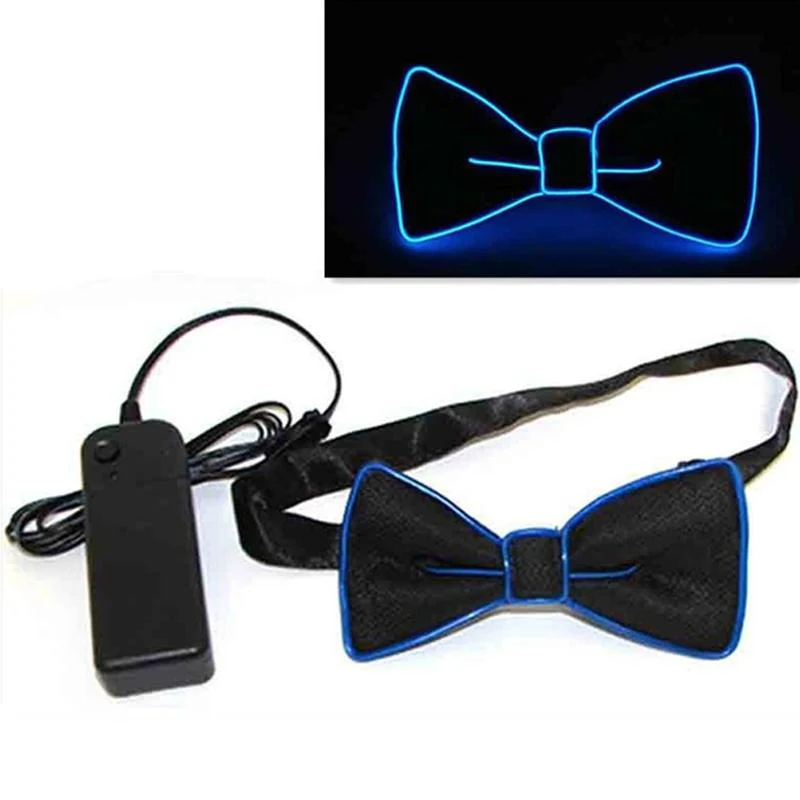 Light Up LED Suspenders Bow Tie - Image 4