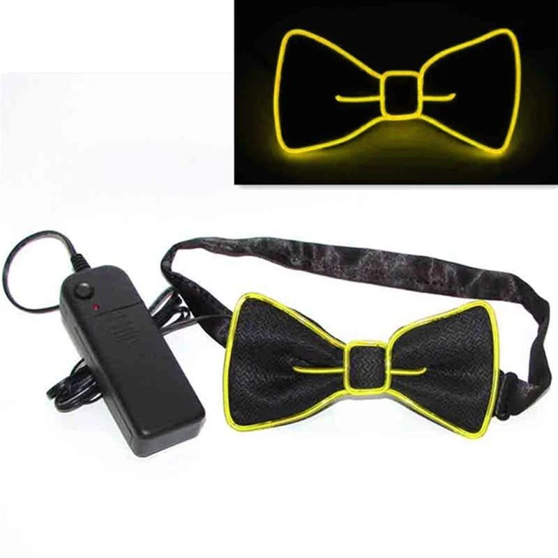 Light Up LED Suspenders Bow Tie - Image 5