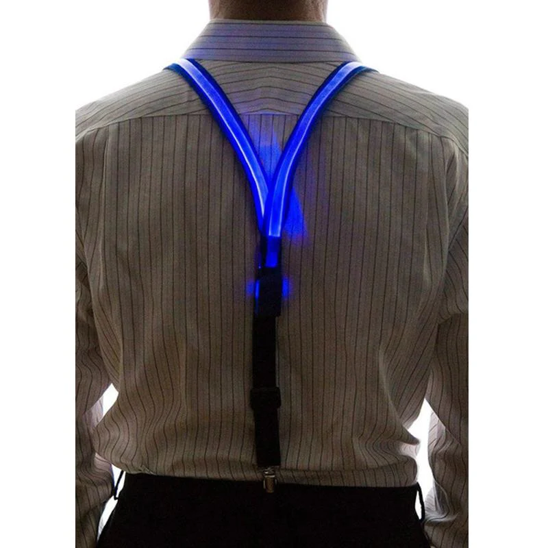 Light Up LED Suspenders Bow Tie - Image 7