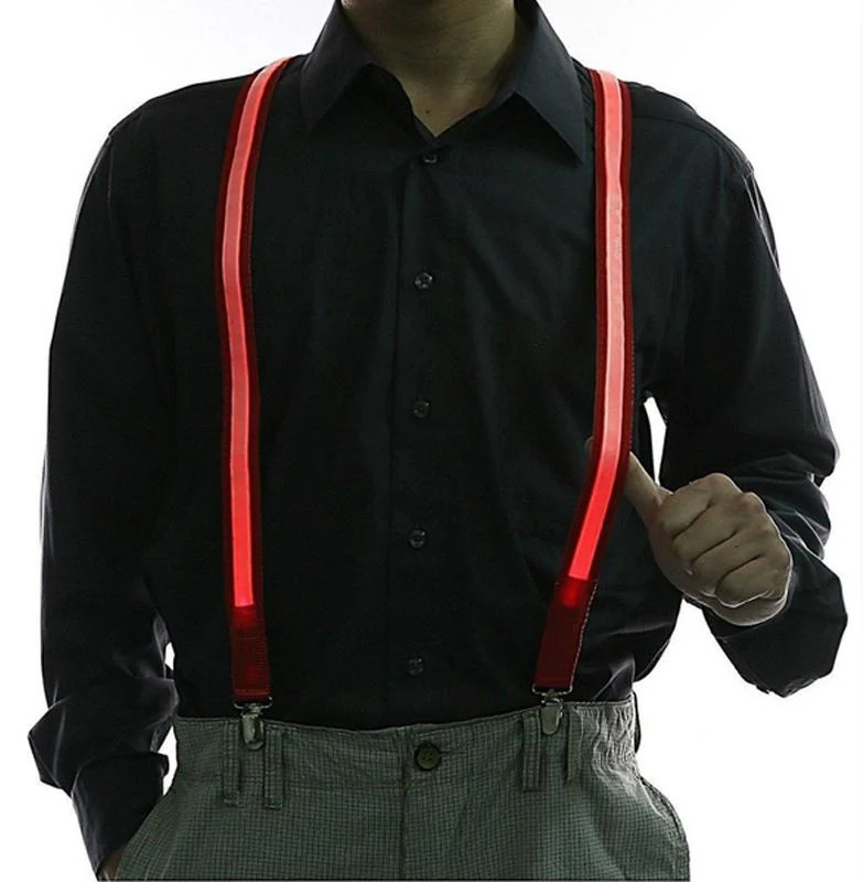 Light Up LED Suspenders Bow Tie - Image 8