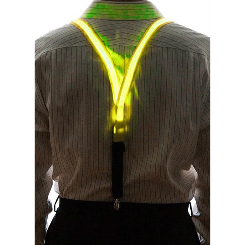 Light Up LED Suspenders Bow Tie - Image 9