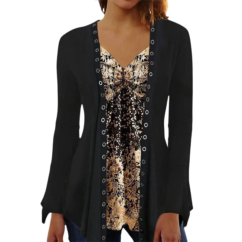 Long Sleeve Top with Print - Image 10
