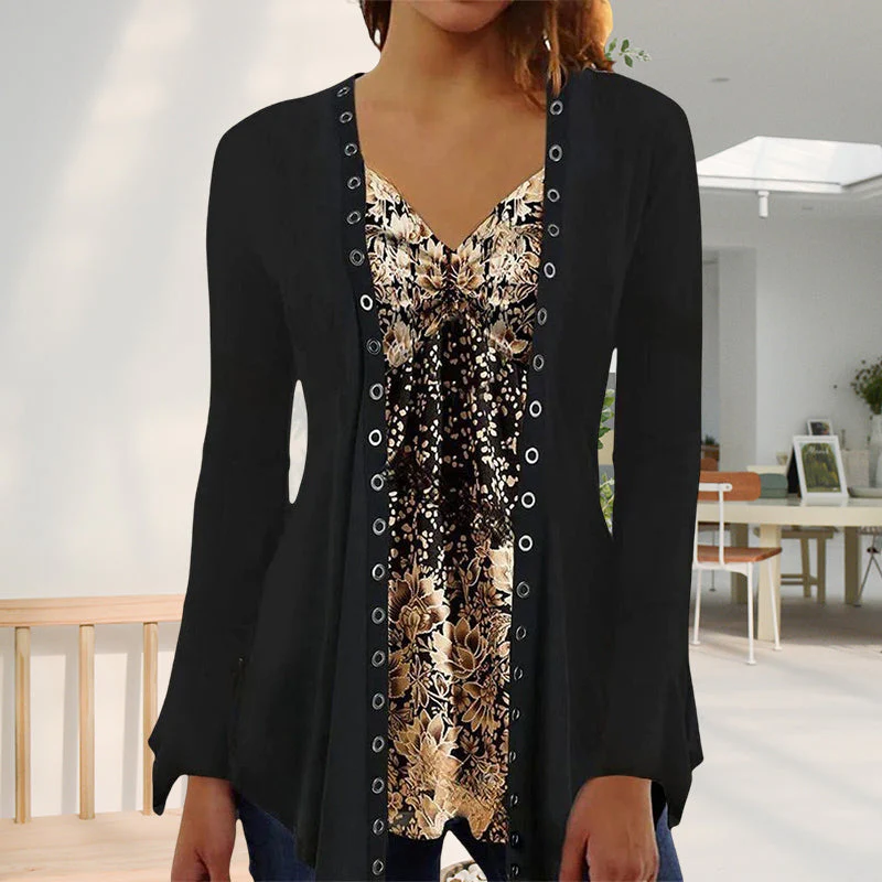 Long Sleeve Top with Print - Image 4