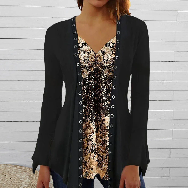 Long Sleeve Top with Print - Image 5