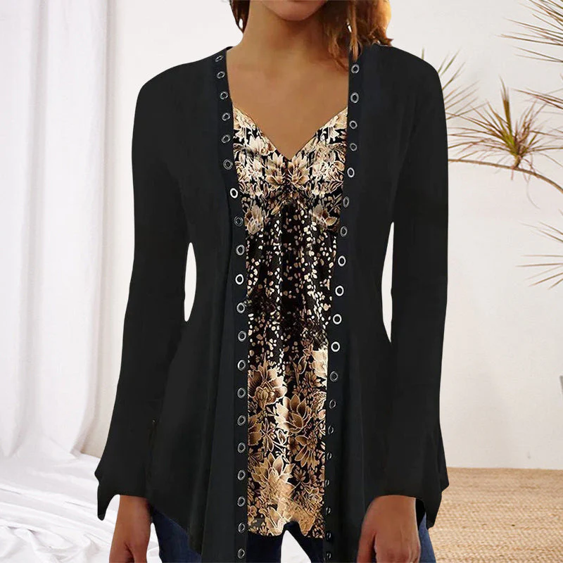 Long Sleeve Top with Print - Image 6