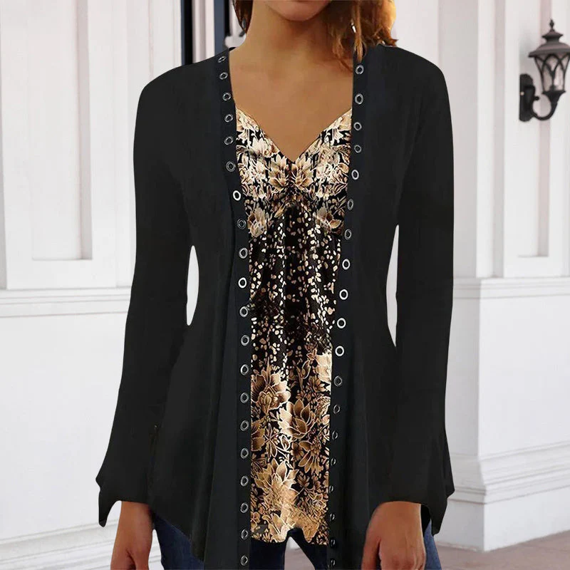 Long Sleeve Top with Print - Image 7