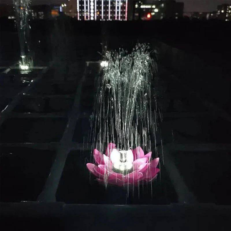 Lotus Shaped Solar Fountain Pond Decorative - Image 10