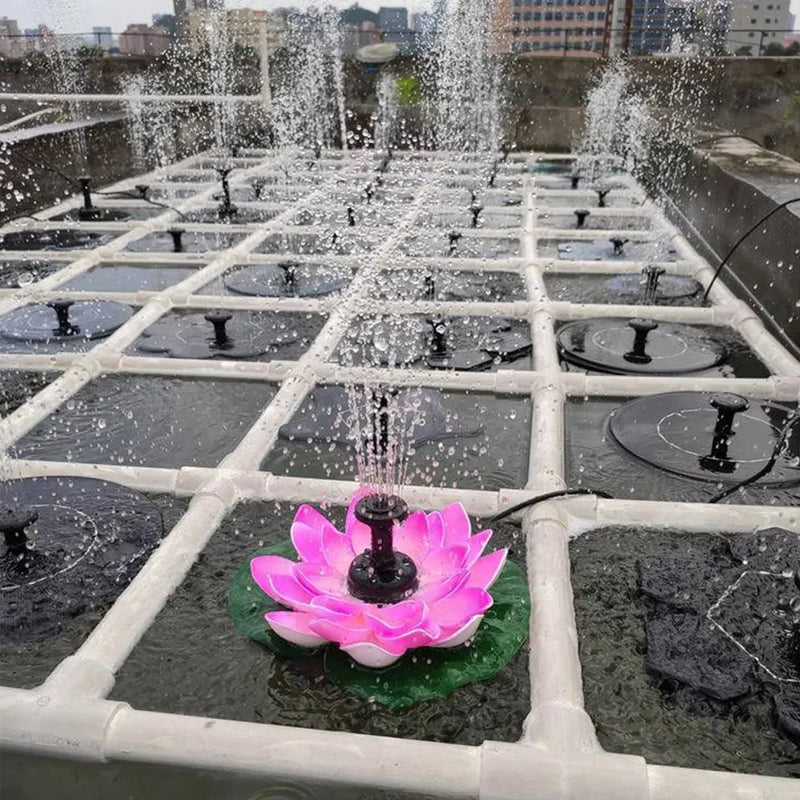 Lotus Shaped Solar Fountain Pond Decorative - Image 11