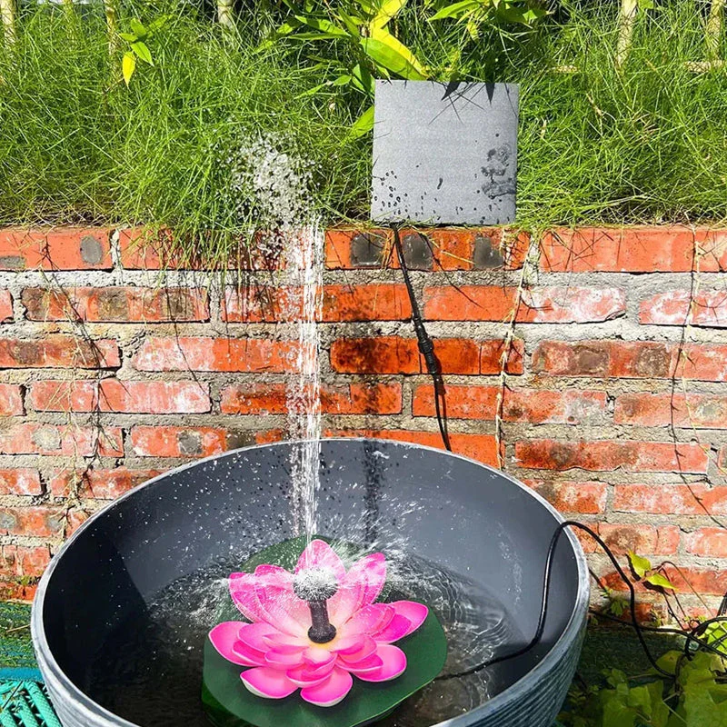 Lotus Shaped Solar Fountain Pond Decorative - Image 13