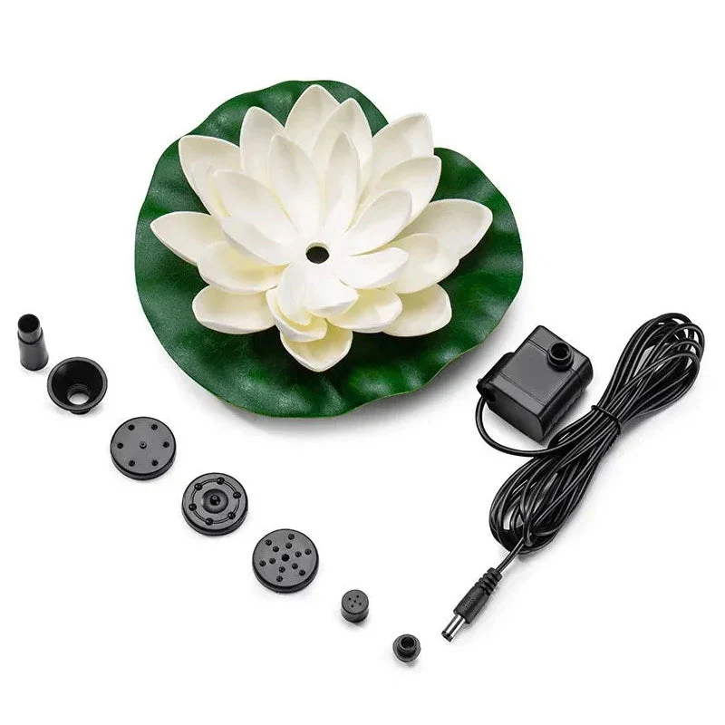 Lotus Shaped Solar Fountain Pond Decorative - Image 18